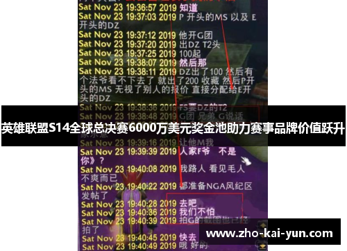 英雄联盟S14全球总决赛6000万美元奖金池助力赛事品牌价值跃升 英雄联盟S14全球总决赛6000万美元奖金池助力赛事品牌价值跃升