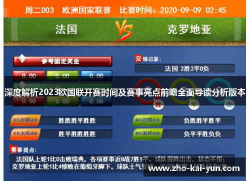 深度解析2023欧国联开赛时间及赛事亮点前瞻全面导读分析版本