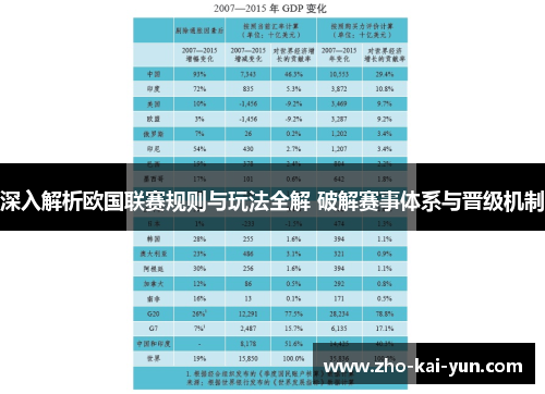 深入解析欧国联赛规则与玩法全解 破解赛事体系与晋级机制