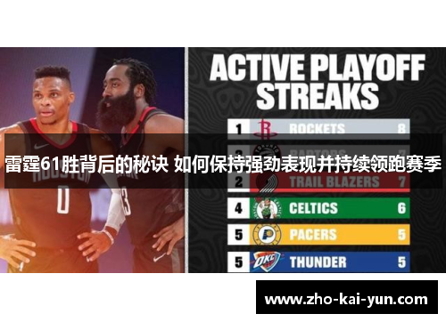 雷霆61胜背后的秘诀 如何保持强劲表现并持续领跑赛季 雷霆61胜背后的秘诀 如何保持强劲表现并持续领跑赛季
